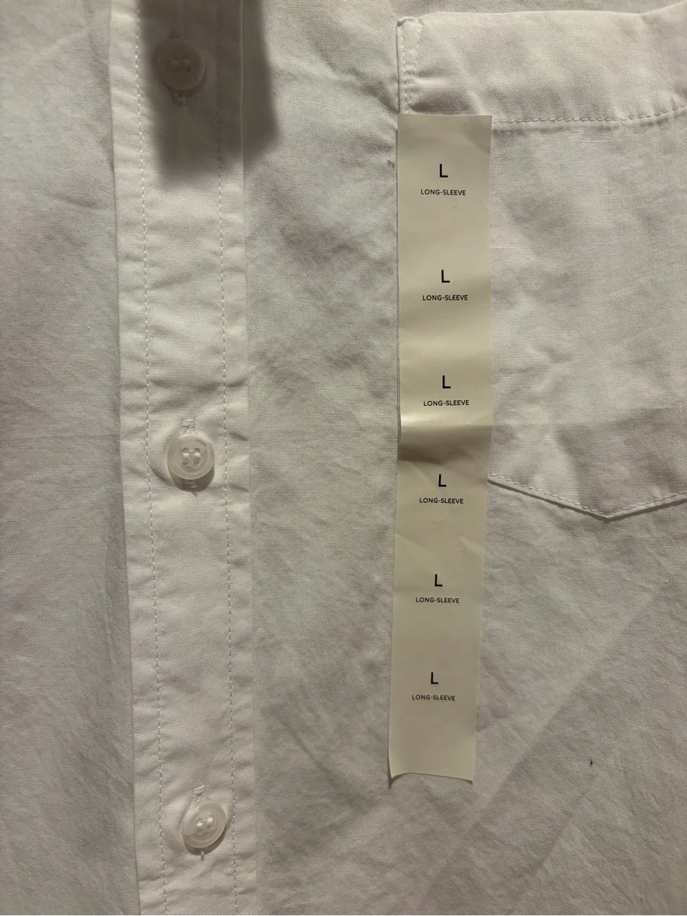 NWT Banana Republic Men’s White Button Down Slim Untucked 100% Organic Cotton  L